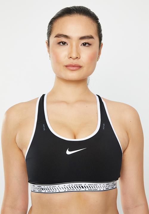 Nike - W nk df swsh on the run bra - black/white