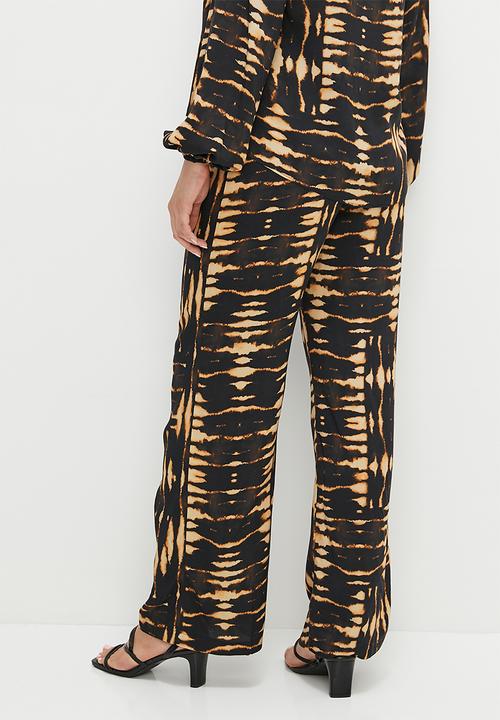 edit - Printed wide leg - watercolour strip mix