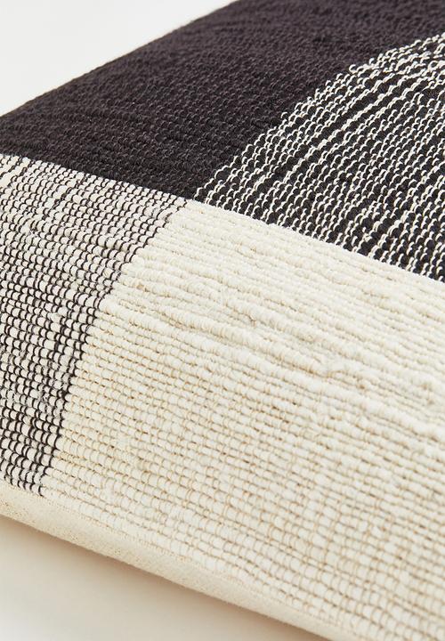 H&M - Jute-blend cushion cover - black/grey/multi