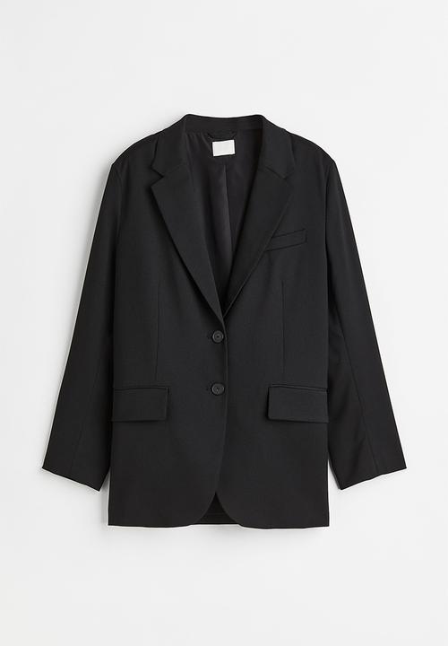 H&M - Oversized single-breasted blazer - black