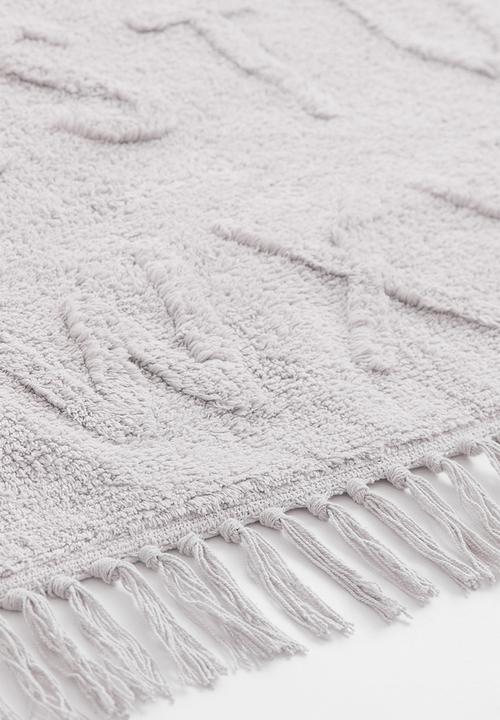 H&M - Tufted patterned cotton rug - grey