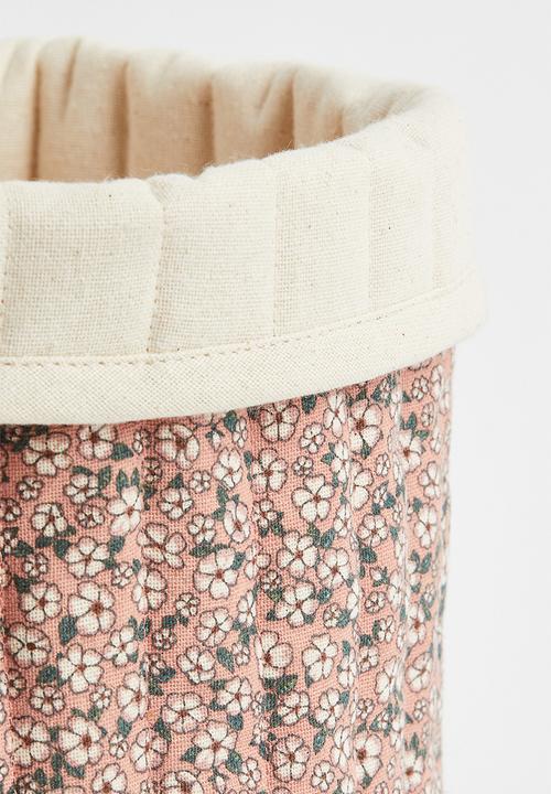 H&M - Quilted storage basket - multi/pink I