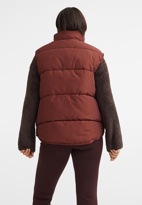 H&M - Puffer gilet - brown