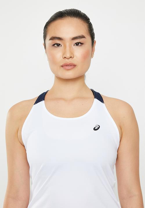 ASICS - Women court tank - brilliant white/midnight