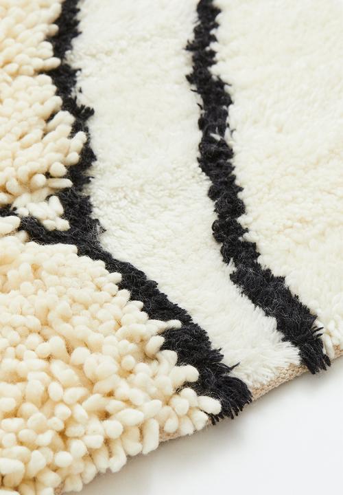 H&M - Tufted wool-blend rug - multi/white