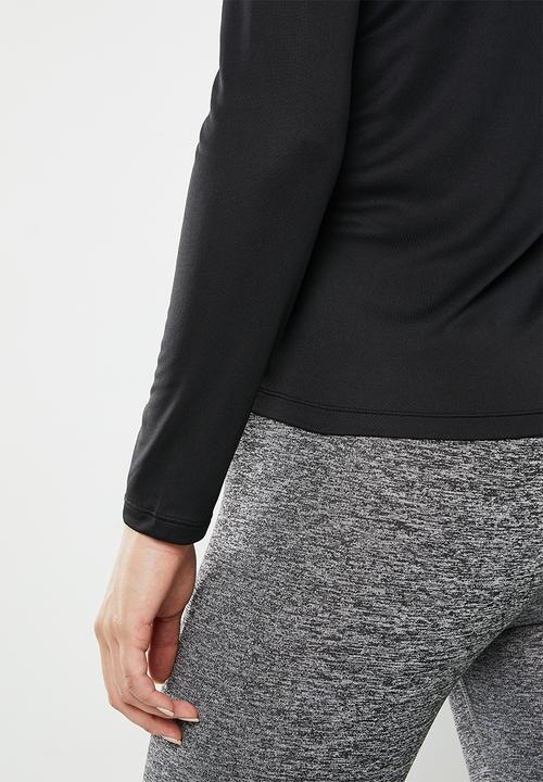 ASICS - Core long sleeve 1/2 zip top - performance black