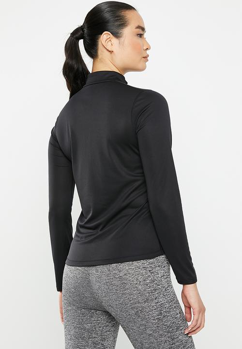 ASICS - Core long sleeve 1/2 zip top - performance black