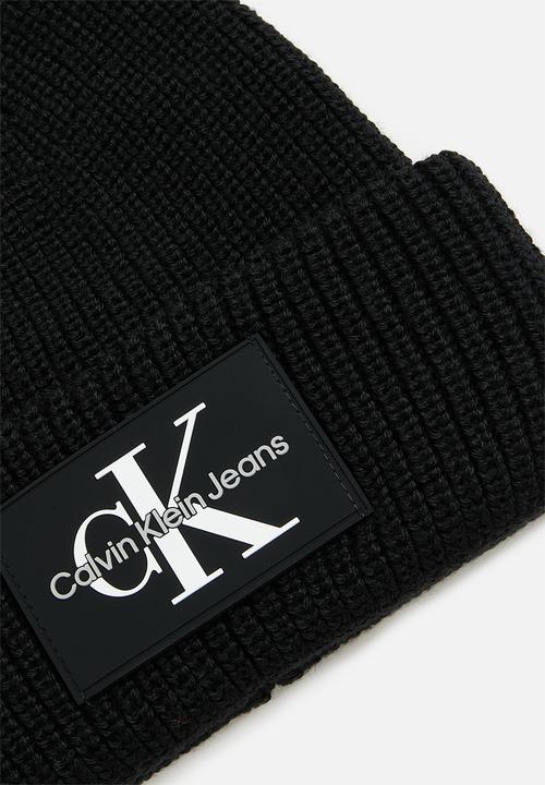Calvin Klein - Monologo patch beanie - black
