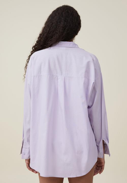 Cotton On - dad shirt - light lilac