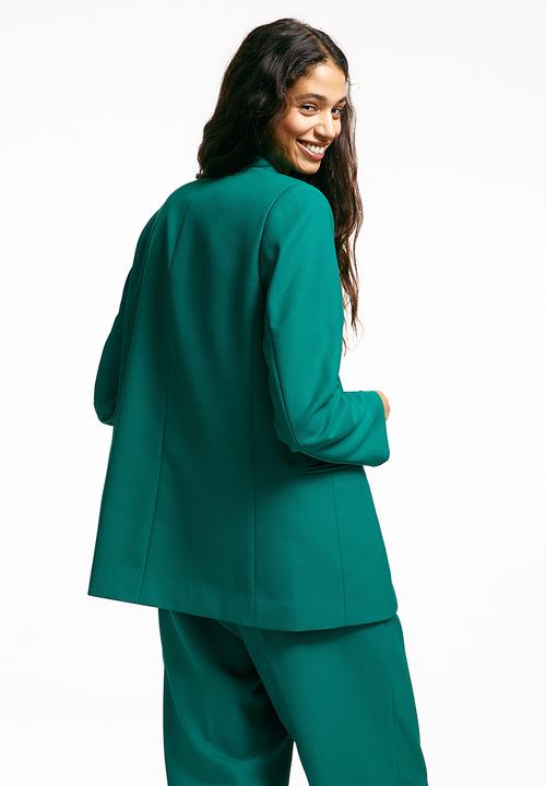 H&M - Single-breasted blazer - green