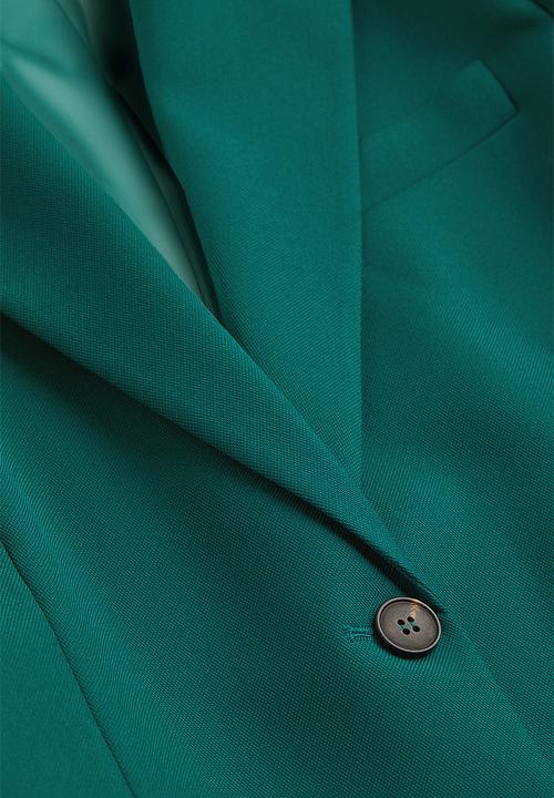 H&M - Single-breasted blazer - green