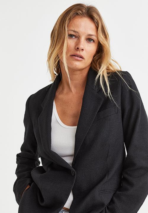 H&M - Single-breasted blazer - black