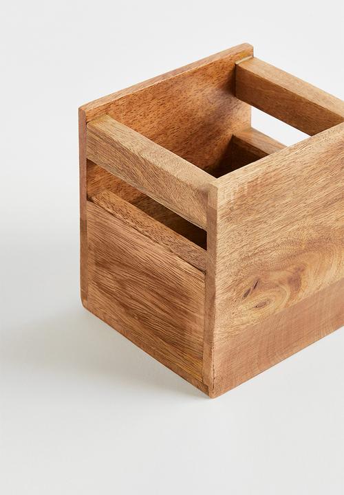 H&M - Wooden storage box - beige