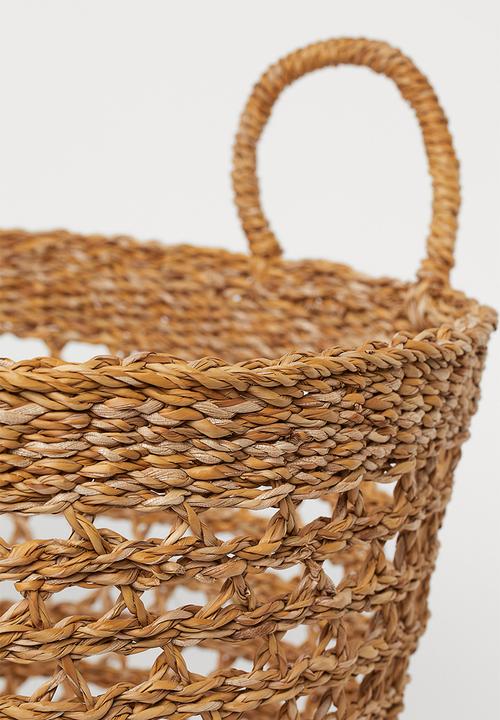 H&M - Large seagrass basket - beige