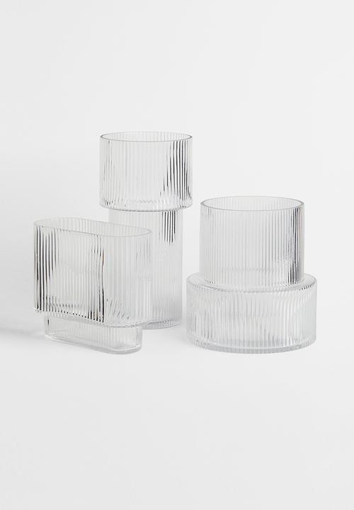 H&M - Large glass vase - transparent