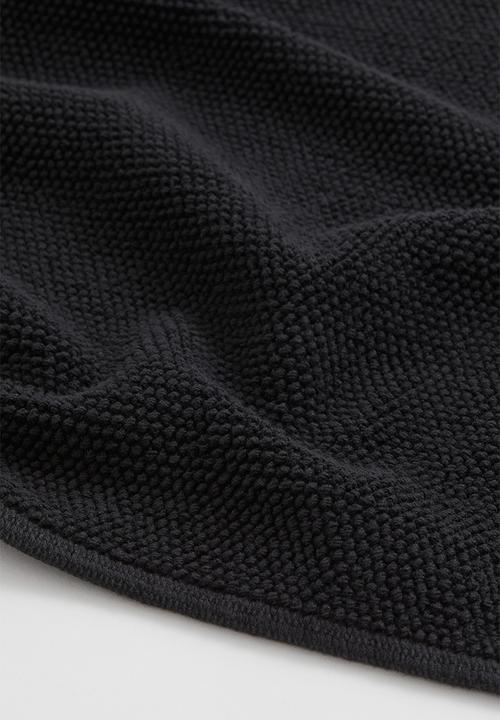 H&M - Cotton bath mat - black I