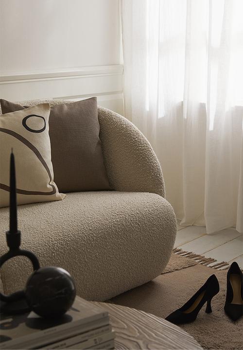 H&M - 2-pack cotton cushion covers - grey/beige/multi