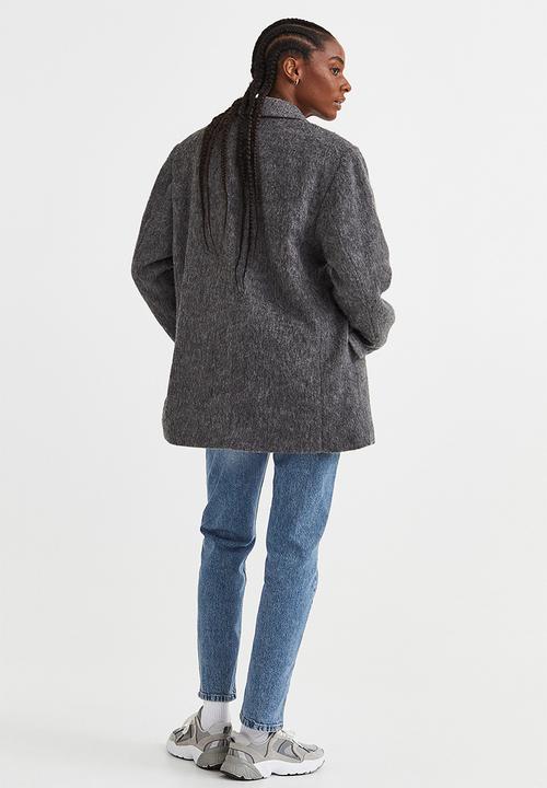 H&M - Double-breasted jacket - dark grey