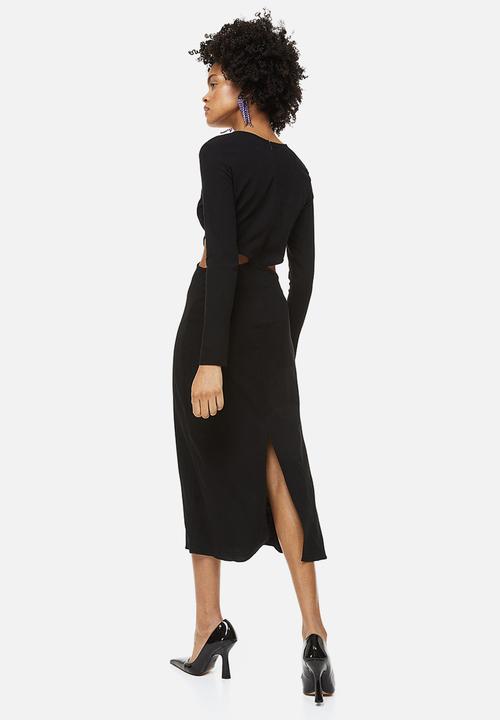 H&M - Cut-out bodycon dress - black