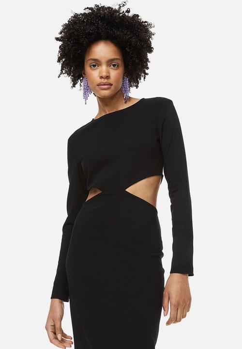 H&M - Cut-out bodycon dress - black