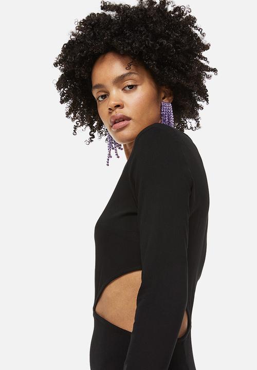H&M - Cut-out bodycon dress - black