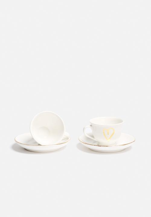 Urchin Art - Teacup & Saucer Set of 2