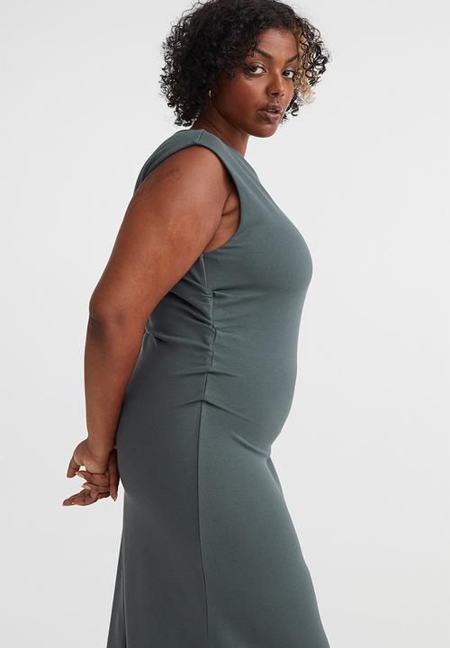 H&M - Tailored jersey dress - grey green