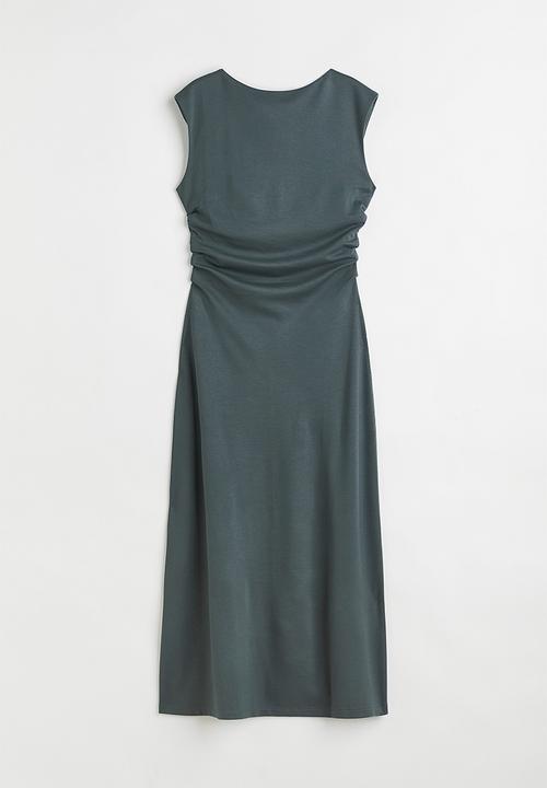 H&M - Tailored jersey dress - grey green
