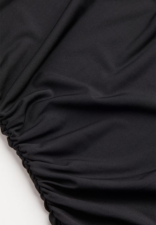 H&M - Gathered jersey dress - black
