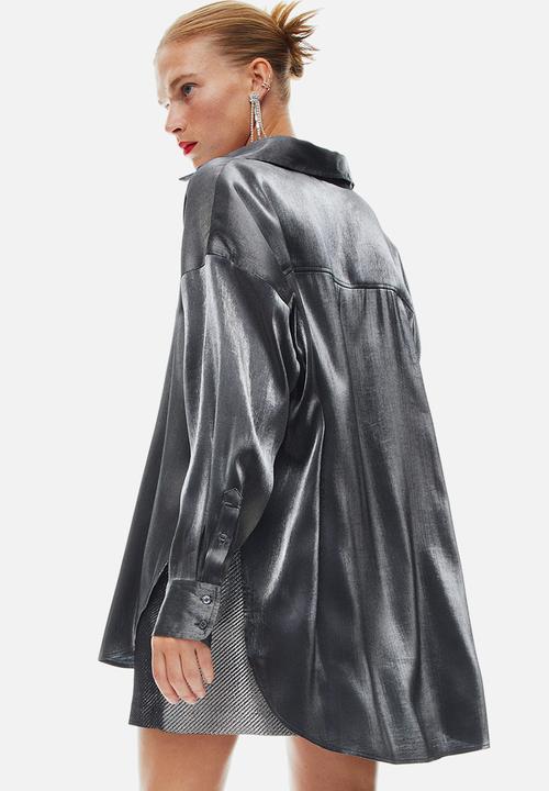 H&M - Oversized blouse - silver