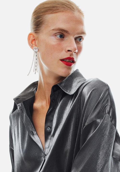 H&M - Oversized blouse - silver