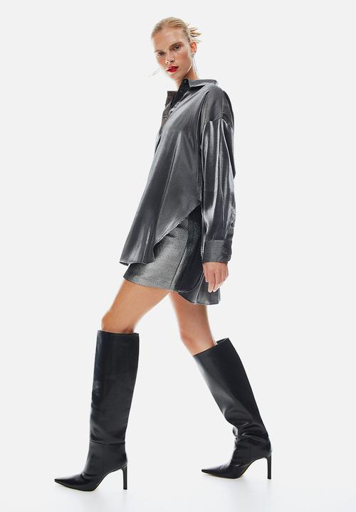 H&M - Oversized blouse - silver