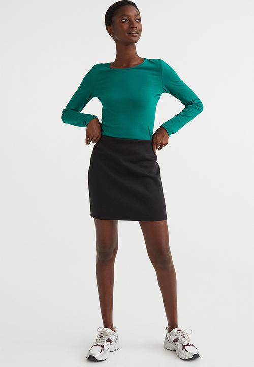 H&M - Long-sleeved jersey top - green