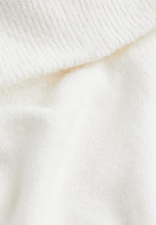 H&M - Off-the-shoulder jumper - cream