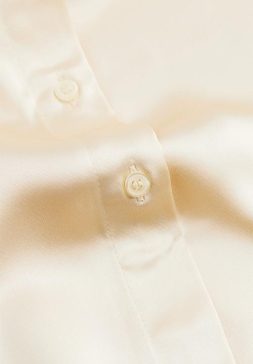 H&M - Satin blouse - cream