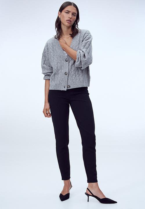 H&M - High-waisted leggings - black 