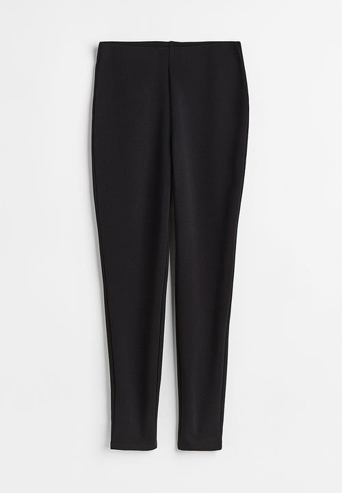 H&M - High-waisted leggings - black 
