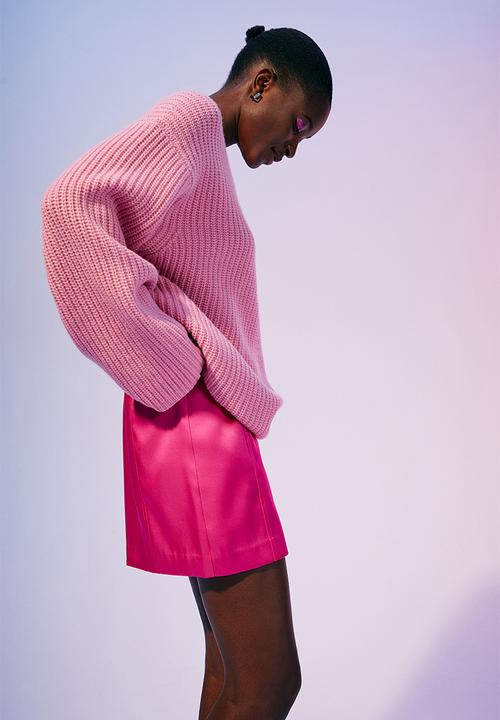 H&M - Mini skirt - cerise