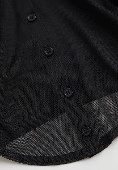 H&M - Mesh shirt - black