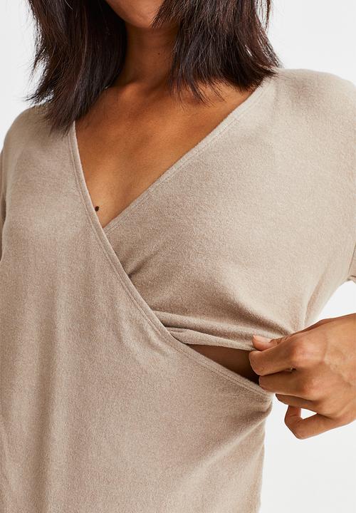H&M - Mama before & after jersey top - light beige