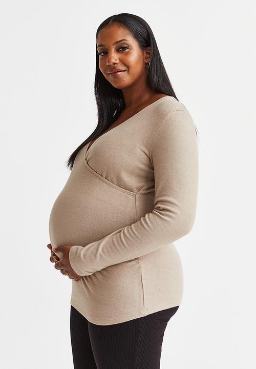 H&M - Mama before & after jersey top - light beige