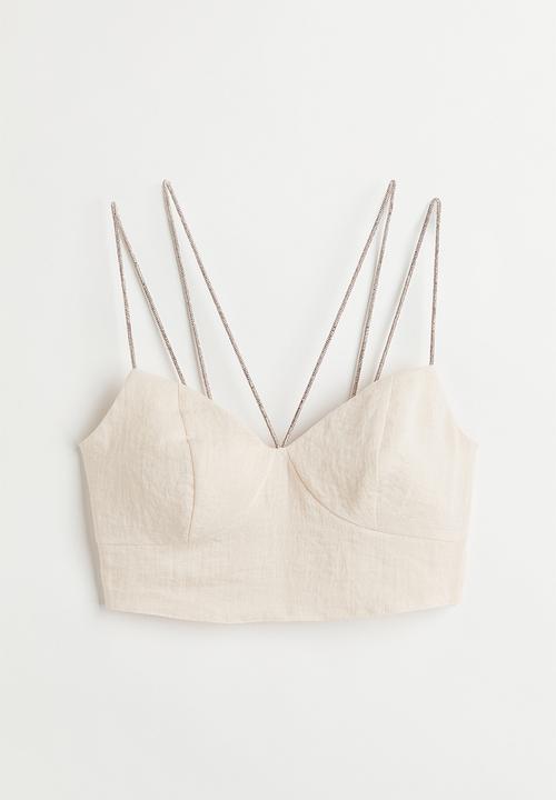 H&M - Crop top - light beige