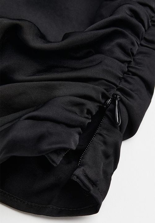 H&M - Draped blouse - black