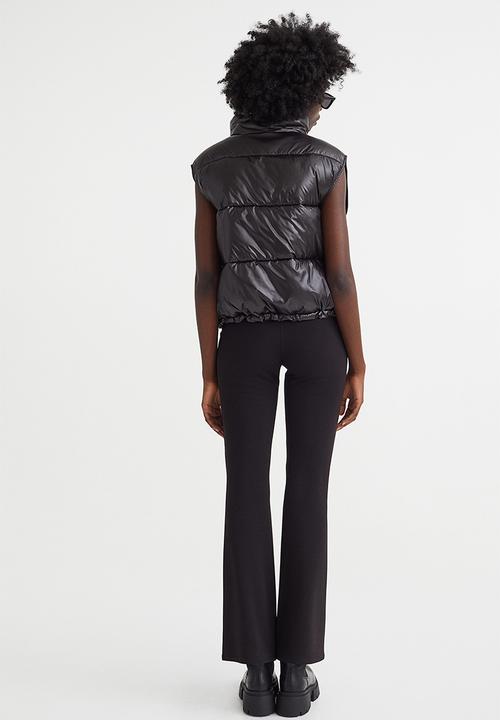 H&M - Stand-up-collar puffer gilet - black