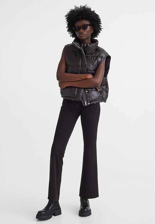 H&M - Stand-up-collar puffer gilet - black