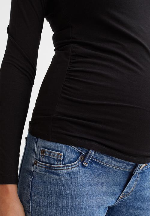 H&M - Mama long-sleeved jersey top - black