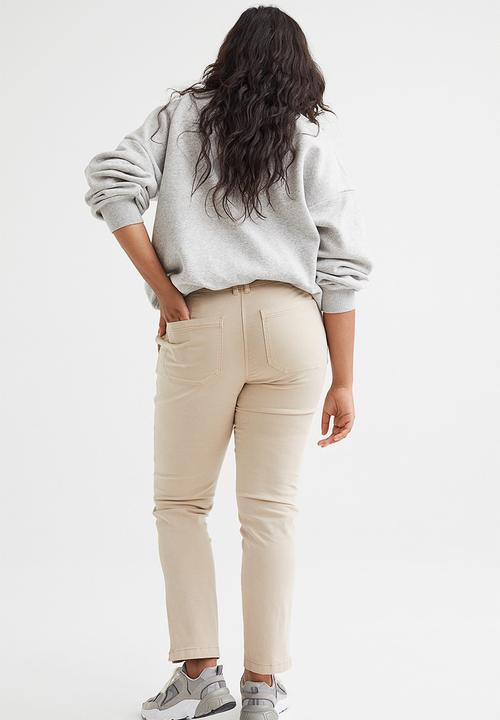 H&M - Cotton twill chinos - light beige