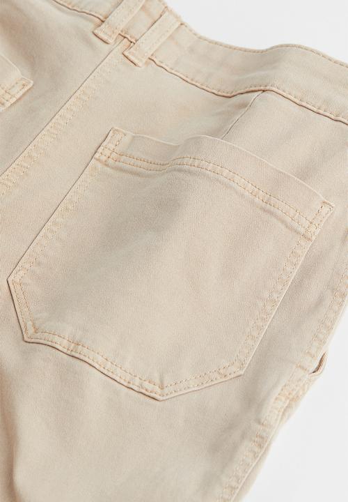 H&M - Cotton twill chinos - light beige