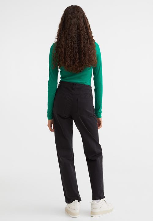 H&M - Twill utility trousers - black