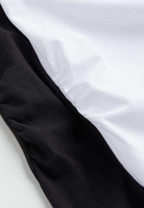 H&M - Mama 2 pack cotton T-shirts - black & white